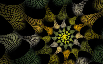 Картинка 3д графика fractal фракталы фон узор