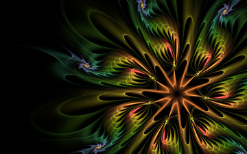 Картинка 3д графика fractal фракталы фон узор