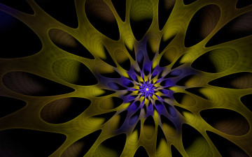 Картинка 3д графика fractal фракталы узор фон