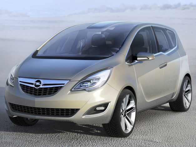 Обои картинки фото автомобили, opel, meriva