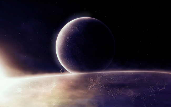 Обои картинки фото космос, арт, планеты