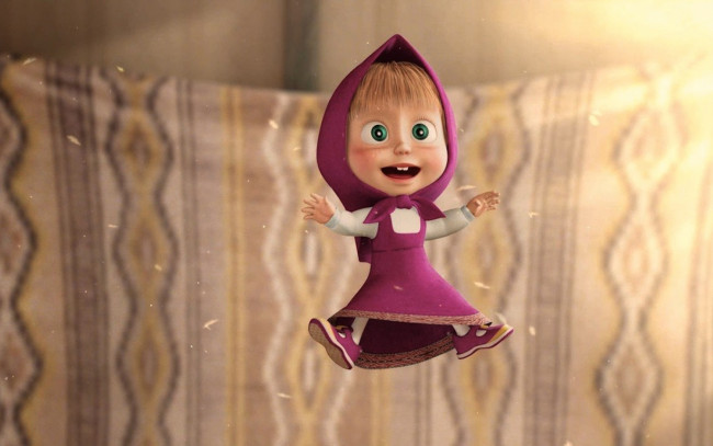 Обои картинки фото мультфильмы, маша, медведь