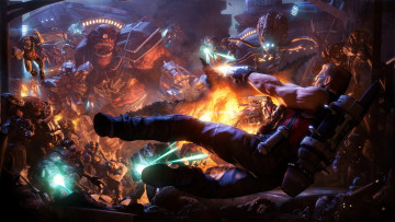 Картинка duke nukem forever видео игры монстры сражение арт