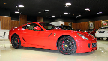 Картинка ferrari 599 gtb fiorano автомобили выставки уличные фото италия спортивный
