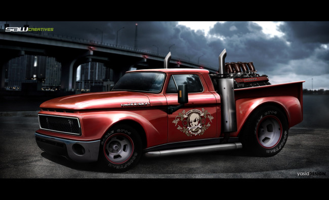 Обои картинки фото автомобили, виртуальный, тюнинг, ford