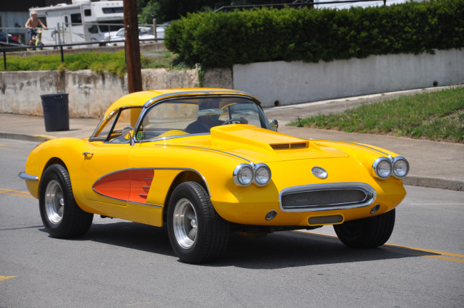 Обои картинки фото автомобили, corvette