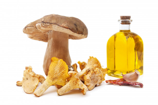 Обои картинки фото еда, грибы, грибные, блюда, масло