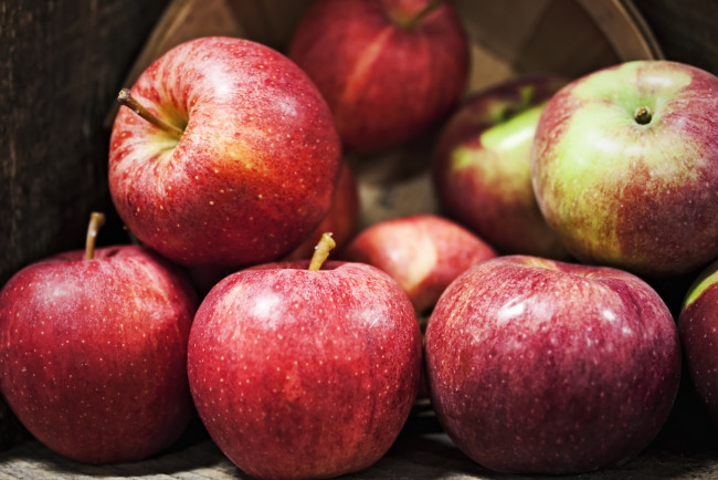 Обои картинки фото еда, Яблоки, красный, аппетитный