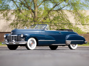 Картинка автомобили cadillac синий convertible sixty-two