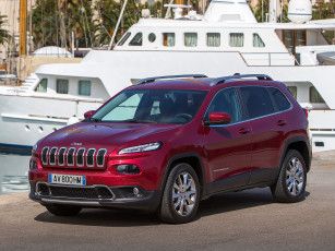 обоя автомобили, jeep, красный, eu-spec, trailhawk, cherokee