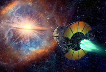 Картинка фэнтези космические+корабли +звездолеты +станции корабль космический звезда сверхновая взрыв космос