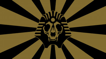 Картинка рисованные минимализм череп полосы