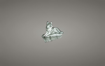 Картинка волк рисованные животные +собаки отдыхает wolf