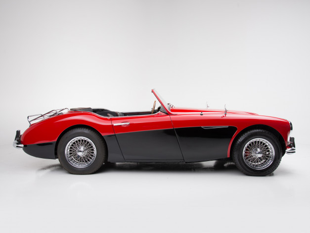 Обои картинки фото автомобили, aston martin, красный, healey, 3000, austin