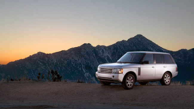 Обои картинки фото автомобили, range rover, range, rover, горы