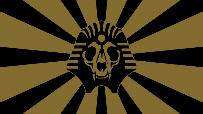 Обои картинки фото рисованные, минимализм, череп, полосы