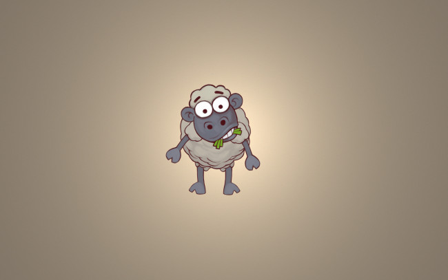 Обои картинки фото овечка, рисованные, минимализм, овца, sheep