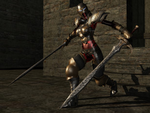 Картинка 3д+графика амазонки+ amazon взгляд доспехи мечи фон девушка