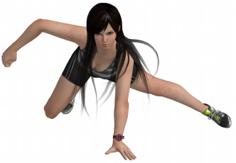 Картинка 3д+графика люди+ people девушка взгляд фон поза