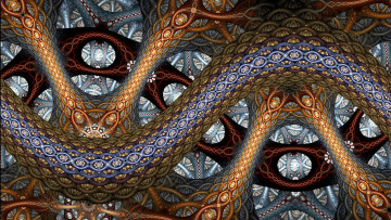 Картинка 3д+графика фракталы+ fractal узор фон цвета