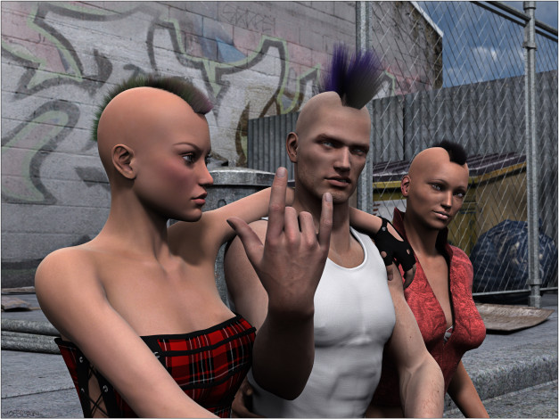 Обои картинки фото 3д графика, люди , people, мужчина, фон, взгляд, девушки