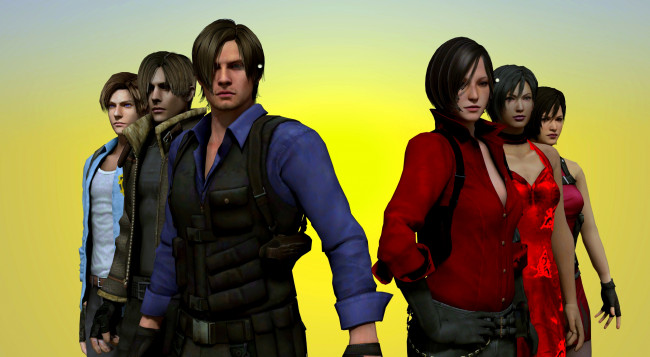 Обои картинки фото 3д графика, люди , people, девушки, взгляд, фон, мужчины