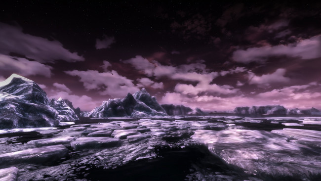 Обои картинки фото 3д графика, природа , nature, горы, небо, облака