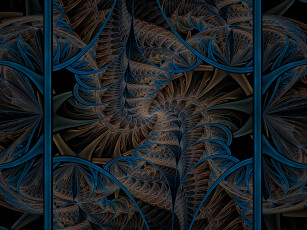 Картинка 3д+графика фракталы+ fractal цвета фон узор