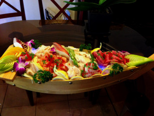 Картинка еда рыбные+блюда +с+морепродуктами икра лимоны петрушка