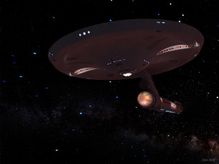 обоя космос, арт, космический, корабль, полет, вселенная