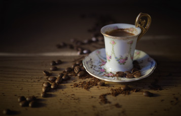 Картинка еда кофе +кофейные+зёрна чашка напиток зерна