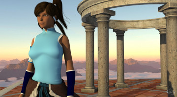 Картинка 3д+графика люди+ people девушка фон взгляд