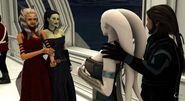 Картинка 3д+графика существа+ creatures мужчина взгляд фон кастаники