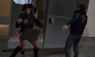 Картинка wolf+ii 3д+графика фантазия+ fantasy ноутбук парень фон взгляд девушка