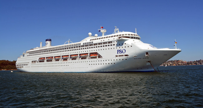 Обои картинки фото pacific jewel, корабли, лайнеры, круиз, лайнер