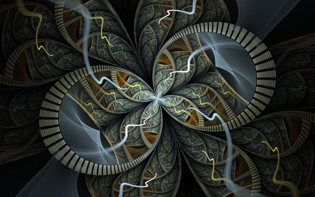 Обои картинки фото 3д графика, фракталы , fractal, узор, цвета, фон