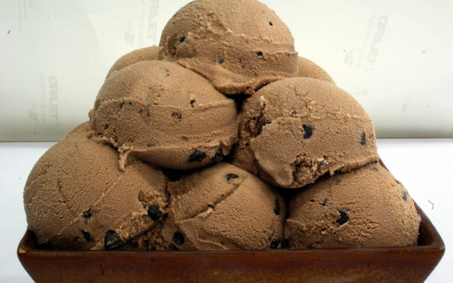 Обои картинки фото еда, мороженое,  десерты, шоколадное