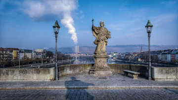 Картинка города -+памятники +скульптуры +арт-объекты вюрцбург германия бавария