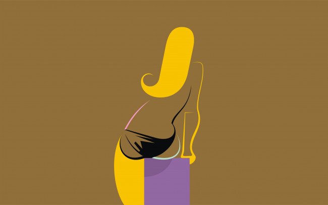 Обои картинки фото рисованное, минимализм, фон, взгляд, девушка