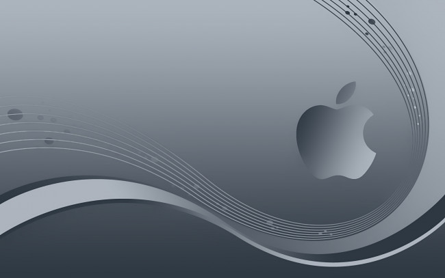 Обои картинки фото компьютеры, apple, логотип, фон