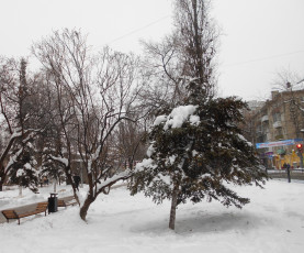 Картинка города -+пейзажи улица зима город