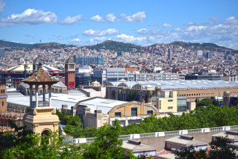 Картинка города барселона+ испания здание