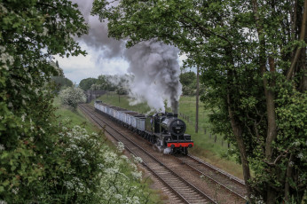 Картинка техника паровозы паровоз рельсы