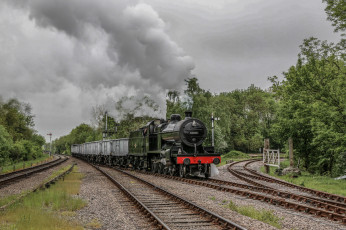 Картинка техника паровозы паровоз рельсы