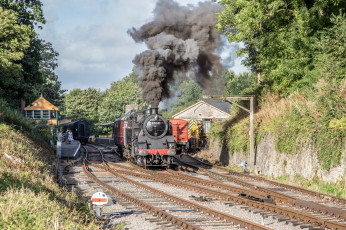 Картинка техника паровозы паровоз рельсы
