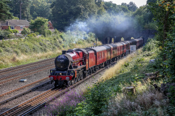 Картинка техника паровозы паровоз рельсы