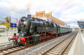 Картинка техника паровозы паровоз рельсы