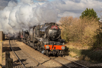 Картинка техника паровозы рельсы паровоз