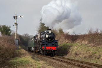 Картинка техника паровозы рельсы паровоз