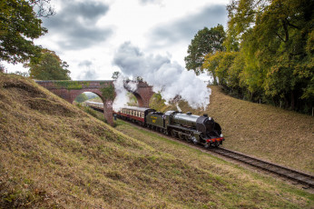 Картинка техника паровозы рельсы паровоз